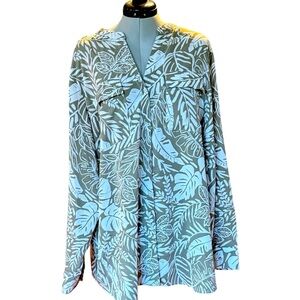Calvin Klein Leaf Pattern Blouse